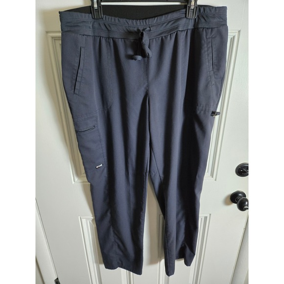 Grey's Anatomy by Barco Pants - Greys Anatomy by Barco Women XL Spandex Stretch Scrub Pants Charcoal Grey Pocket